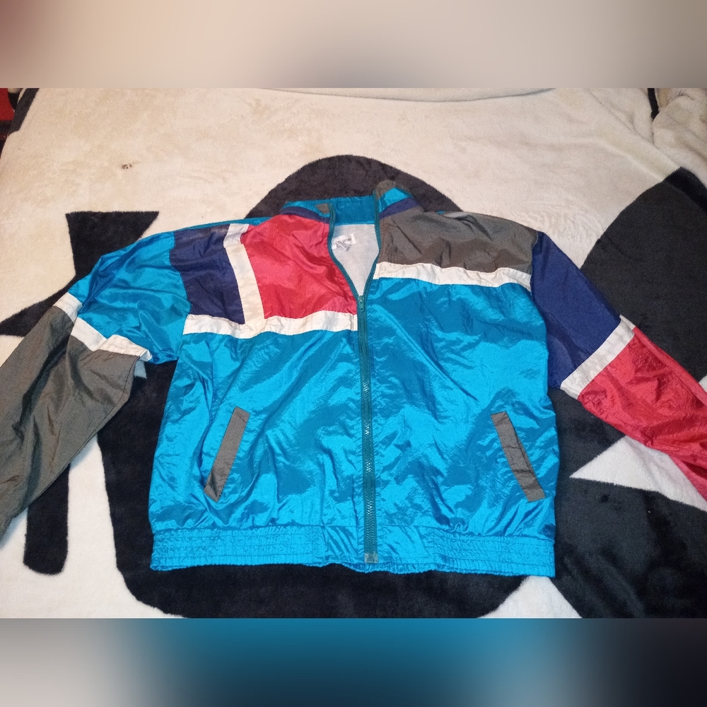 80s style windbreaker
